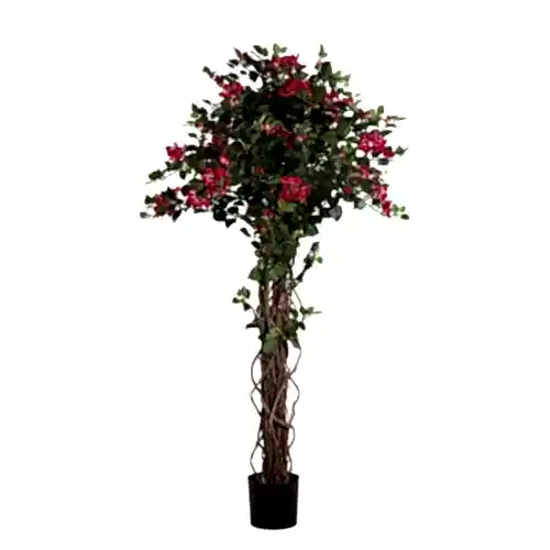 Yapay Begonvil Ağacı - Fuschia White Bougainvillean Tree Fuschia White
