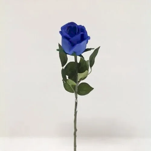 Yapay Islak Dokulu Tek Dal Gül (55cm) Touch Rose
