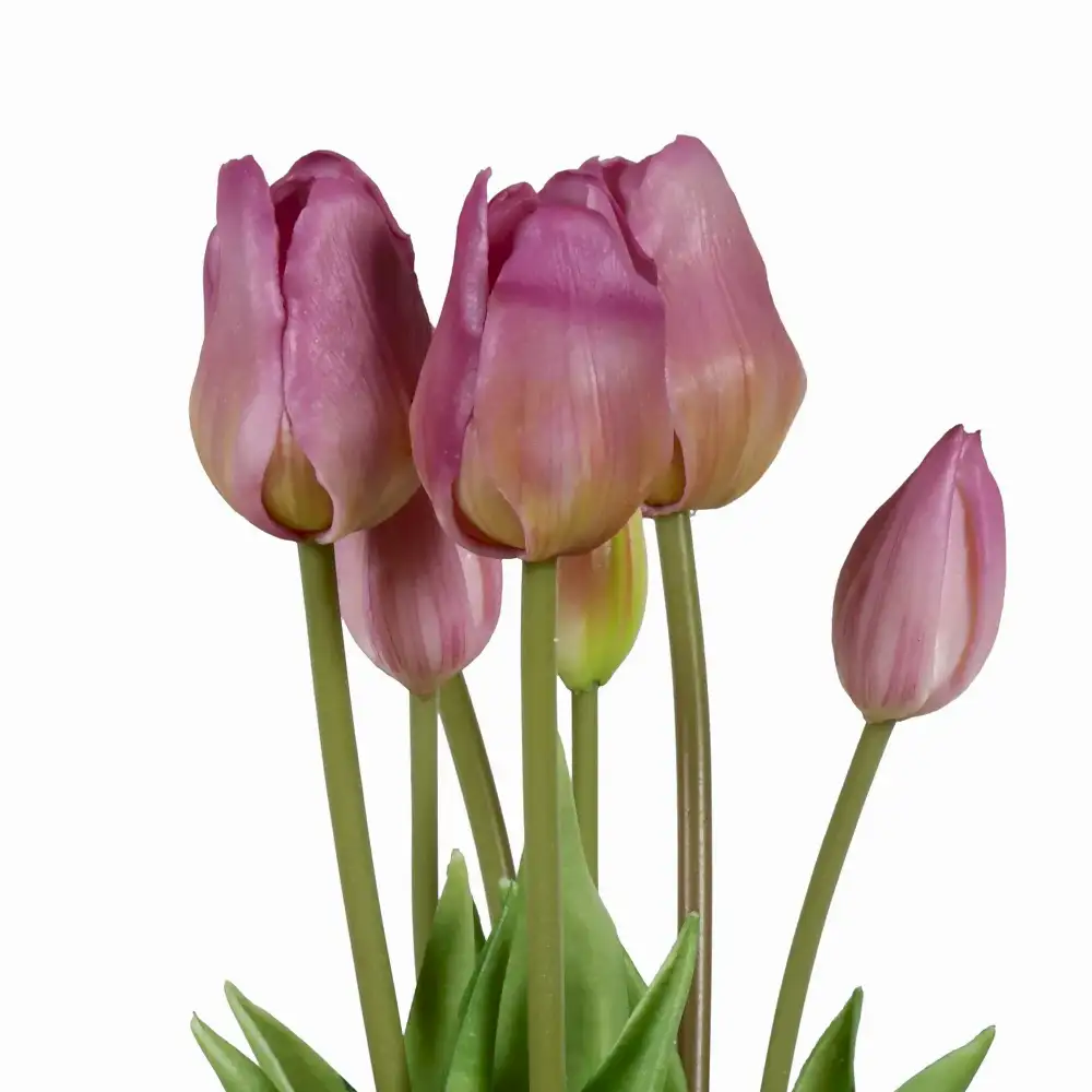 Yapay Islak Dokulu Lale Demet (46 CM) Yapay Islak Dokulu Lale Demet (46 CM) - Görsel 4