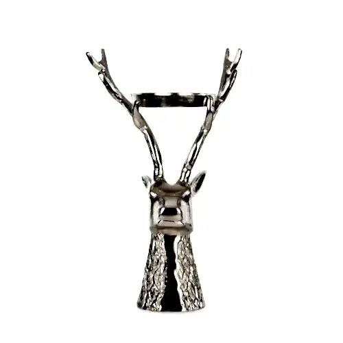 Metal Ren Geyiği Mum Dekor (35 CM)