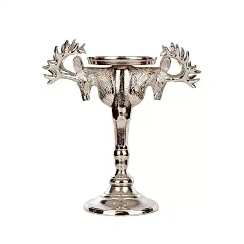 Metal Geyikli Şamdan (35 CM)