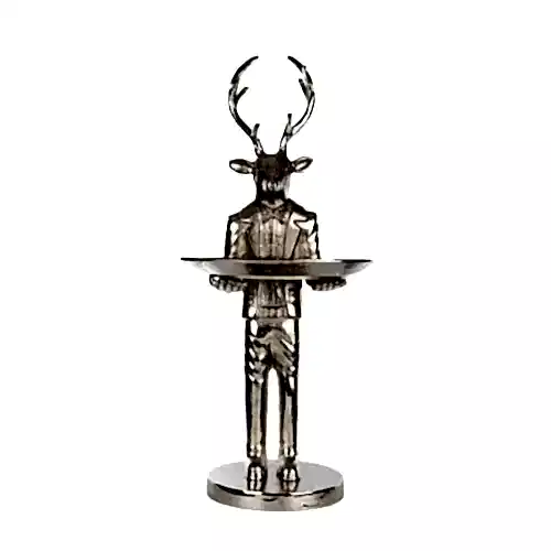 Metal Tabaklı Ren Geyiği (80 CM)