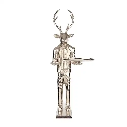 Metal Tabaklı Ren Geyiği (80 CM)