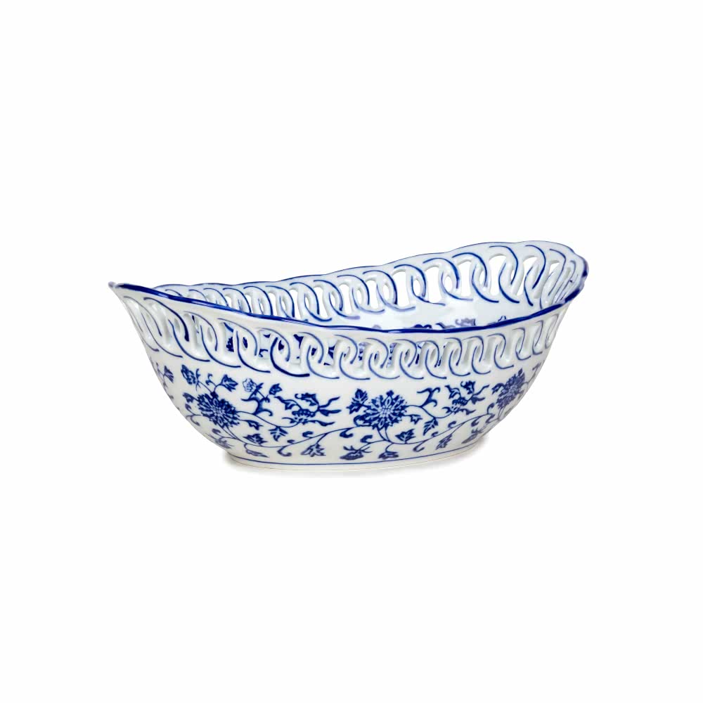Bleu Blanc Vazo (20 CM) Bleu Blanc Vazo (20 CM)