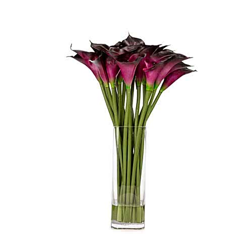 Jelli Islak Dokulu Cam Vazoda Purple Gala Aranjman (60 CM) Jelli Islak Dokulu Cam Vazoda Purple Gala Aranjman (60 CM)